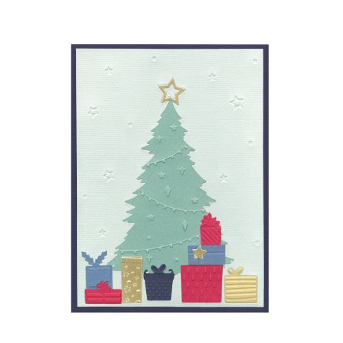 Sizzix Thinlits Die Set 10PK w/Textured ImpressionsEmbossing Folder - Sparkle Tree