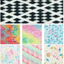 Bee Happy Faux Leather Sheets - Chevron Printed Fine Glitter 7pcs