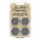Idea-Ology Metal Quote Seals Christmas 4/Pcs