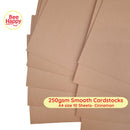 Bee Happy 250gsm Smooth Cardstocks 10 Sheets - Neutrals & Grays