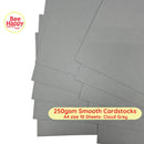 Bee Happy 250gsm Smooth Cardstocks 10 Sheets - Neutrals & Grays