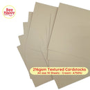 Bee Happy 216gsm Textured Cardstocks A4 Size 10 Sheets - Neutrals & Basics