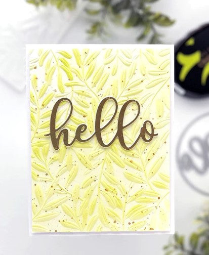 Curving Leaves 3D Embossing Folder