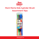 Mont Marte Kids Cylinder Brush Assortment 15pc