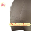 Bee Happy 260gsm Pearlescent Cardstocks A4 Size 10 Sheets - Pearlescent Deep Colors & Metallics