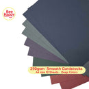 Bee Happy 250gsm Smooth Cardstocks 10 Sheets - Deep & Candy Colors