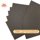 Bee Happy 216gsm Textured Cardstocks A4 Size 10 Sheets - Pastel & Dark Colors
