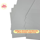 Bee Happy 250gsm Smooth Cardstocks 10 Sheets - Neutrals & Grays