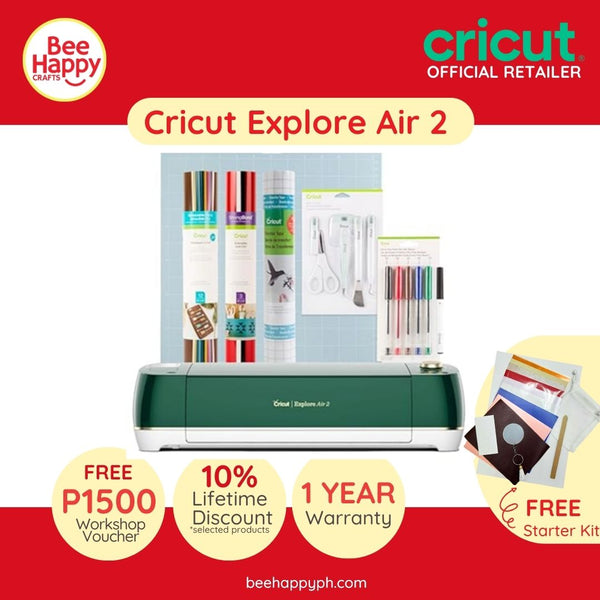 Cricut Explore Air 2 + Free Starter Kit + Free P1500 Workshop Voucher