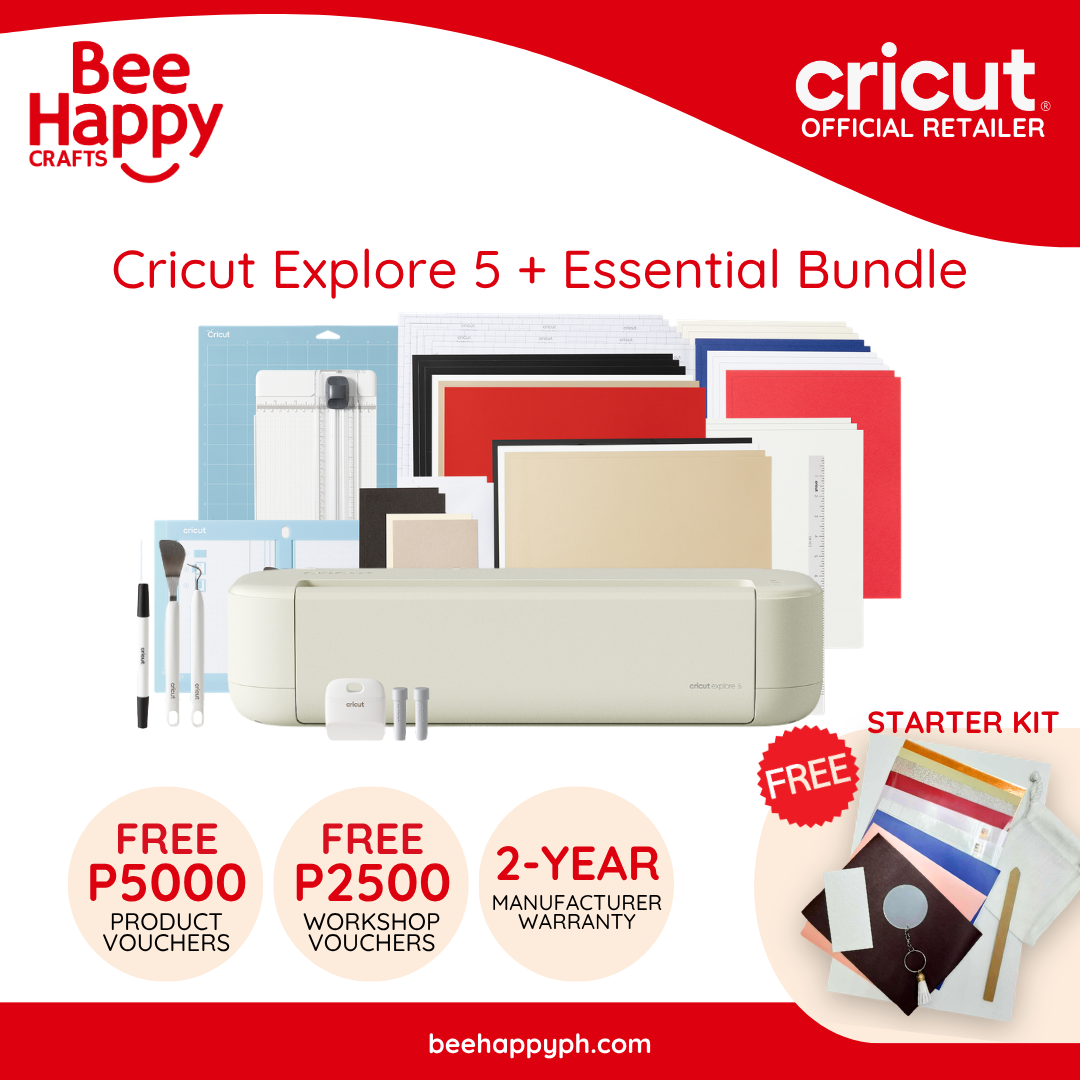 Cricut Explore 5 Essential Bundle Electronic Cutting Machine + Free Workshop
