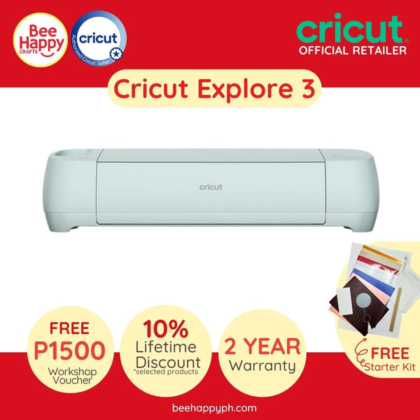 Cricut Explore 3 Electronic Cutting Machine + Free Workshop