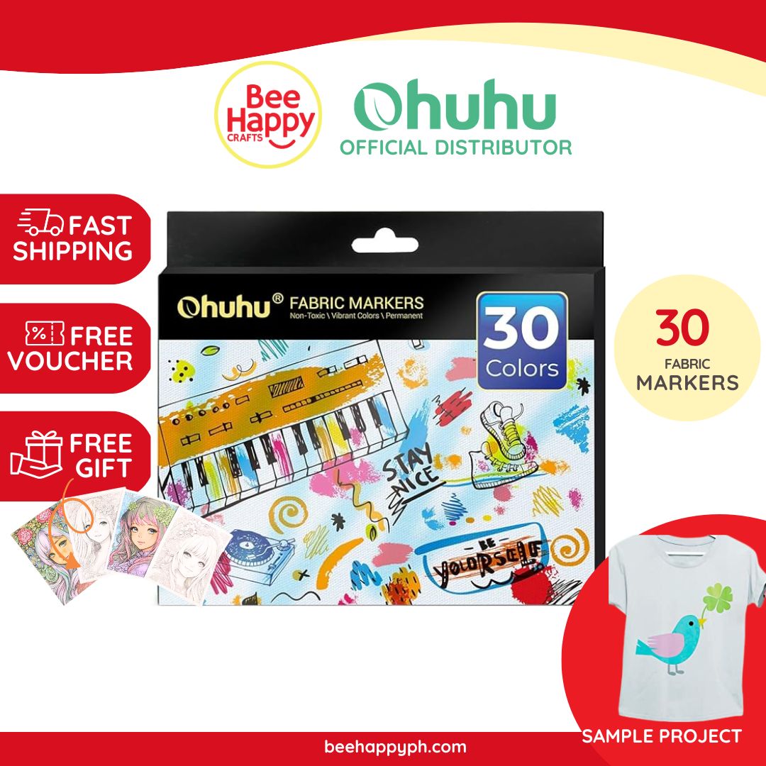 Ohuhu Fabric 30 Color Markers Y30-80600-31