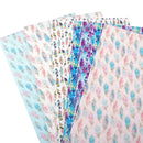 Bee Happy Faux Leather Sheets - Feather Printed 5pcs