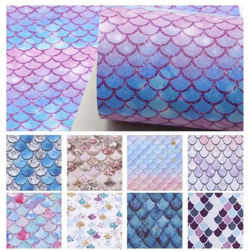 Bee Happy Faux Leather Sheets - Mermaid 10pcs