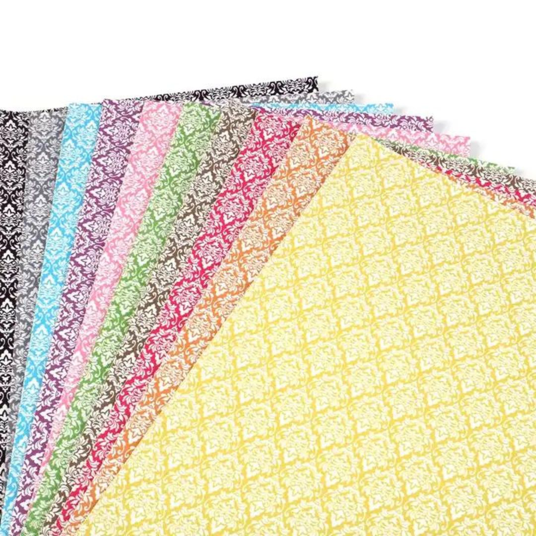 Bee Happy Faux Leather Sheets - Damask