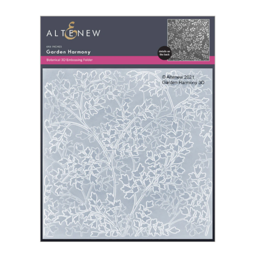 Garden Harmony 3D Embossing Folder