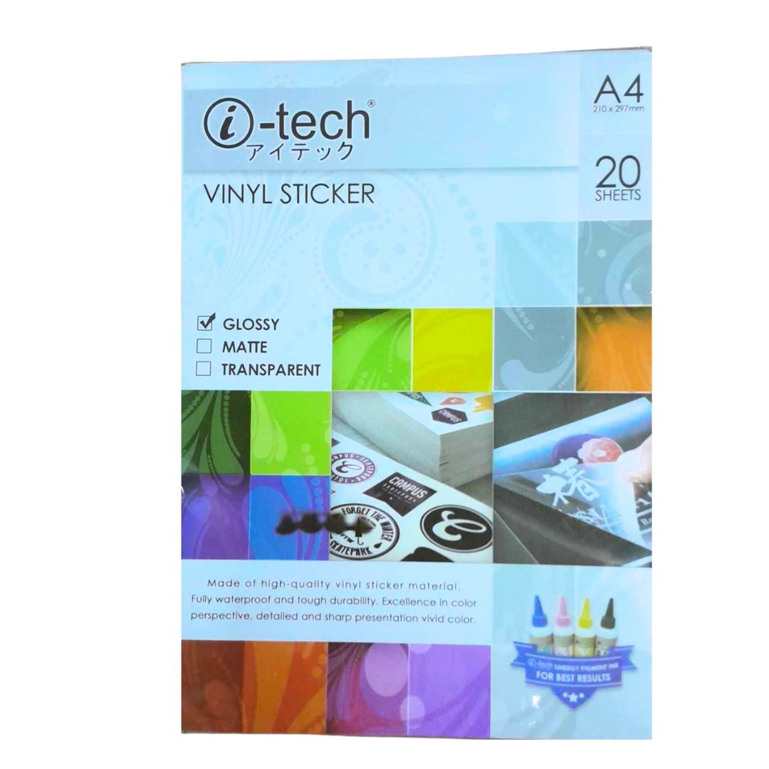 Waterproof Printable Vinyl Sticker A4 (Itech & Bee Happy)
