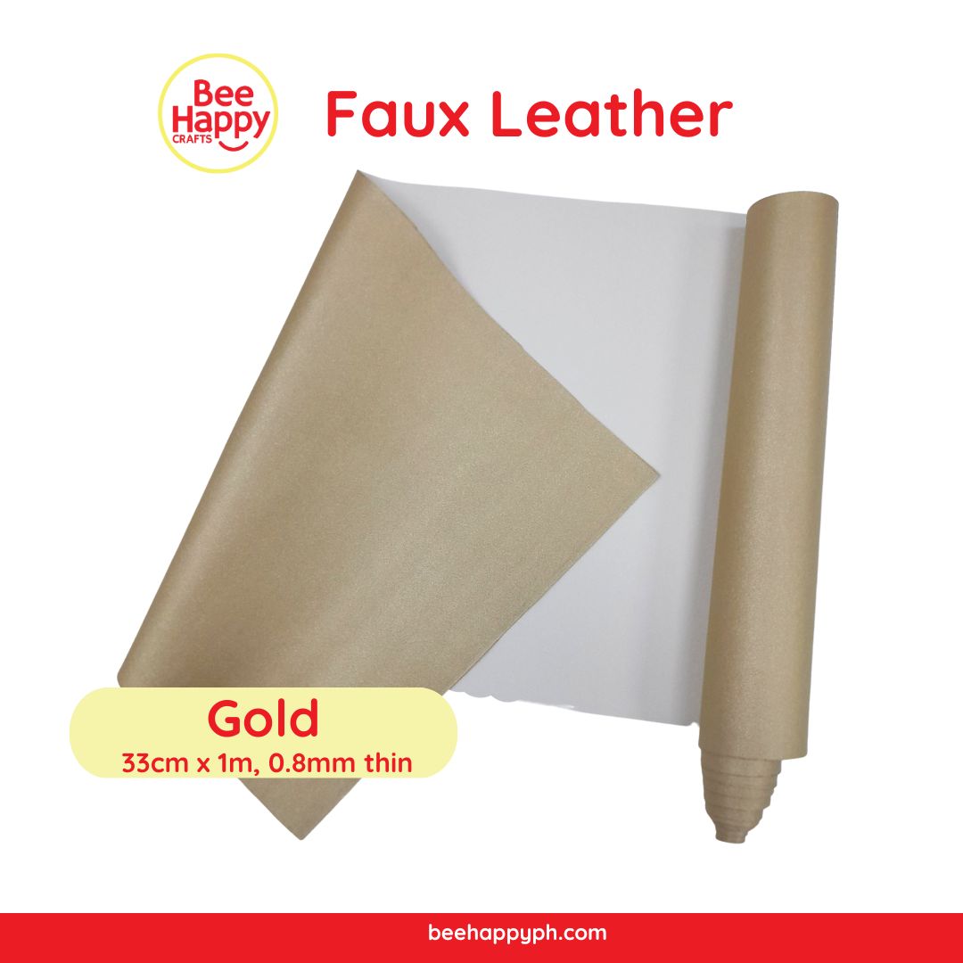 Bee Happy Thin Faux leather 33cm x 1m For Cricut, Silhouette, Sizzix and Brother