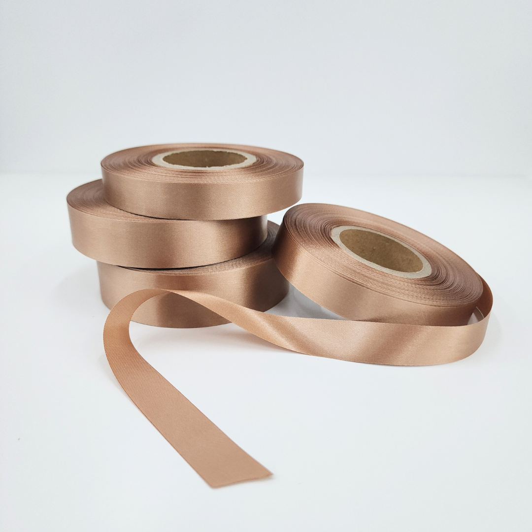 Bee Happy Premium Satin Ribbon Roll – 50 Meters (15mm / 20mm / 25mm)