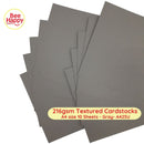 Bee Happy 216gsm Textured Cardstocks A4 Size 10 Sheets - Neutrals & Basics