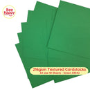 Bee Happy 216gsm Textured Cardstocks A4 Size 10 Sheets - Neutrals & Basics
