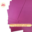 Bee Happy 260gsm Pearlescent Cardstocks A4 Size 10 Sheets - Pearlescent Deep Colors & Metallics