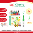 Ohuhu Cotton-Core Acrylic Markers 30 Colors - Kalalau Y30-80601-82