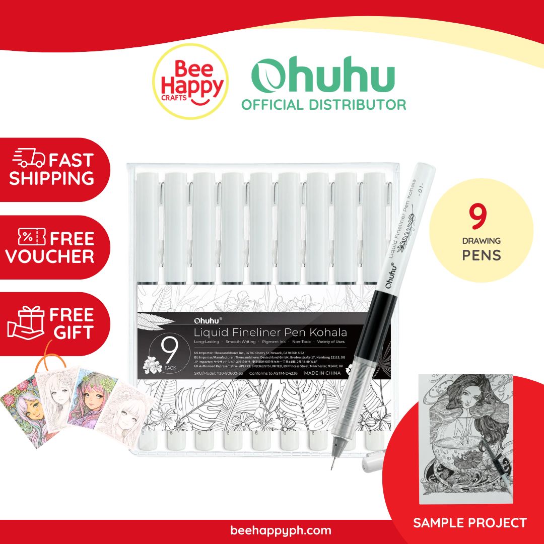 Ohuhu Kohala Liquid Fineliner Drawing Pens (9pcs) Y30-80600-53