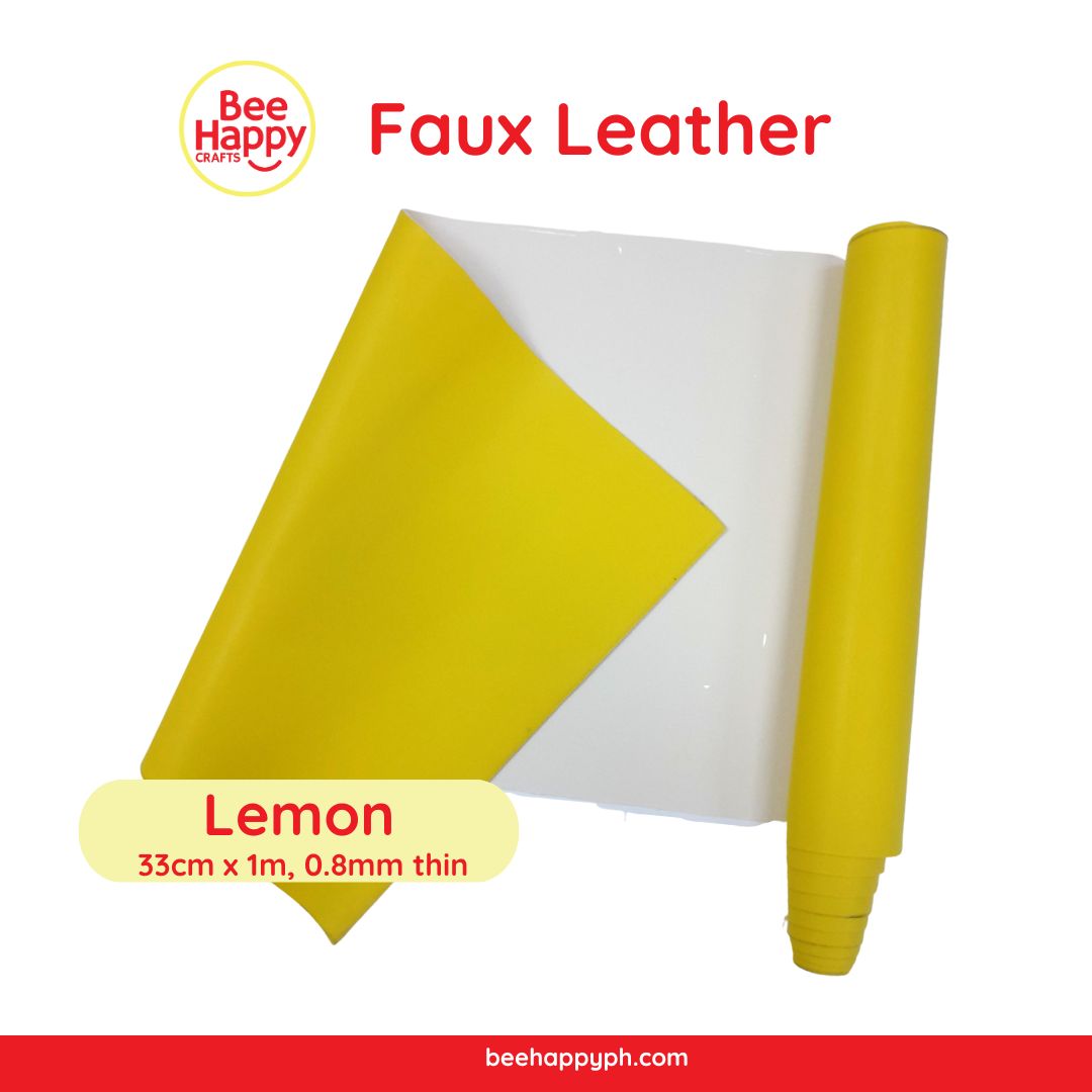 Bee Happy Thin Faux leather 33cm x 1m For Cricut, Silhouette, Sizzix and Brother