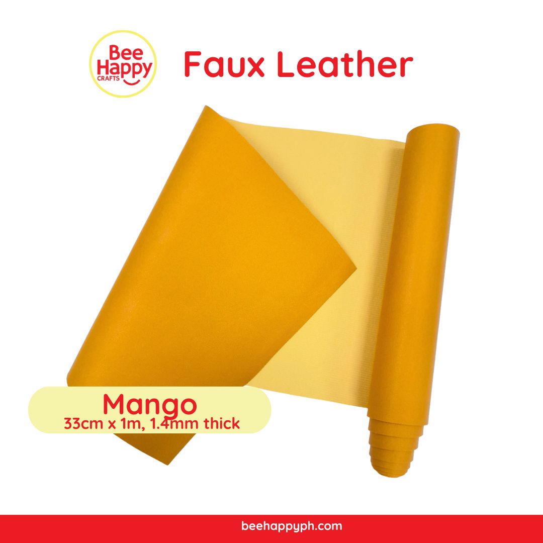 Bee Happy Thick Faux leather 33cm x 1m For Cricut, Silhouette, Sizzix and Brother
