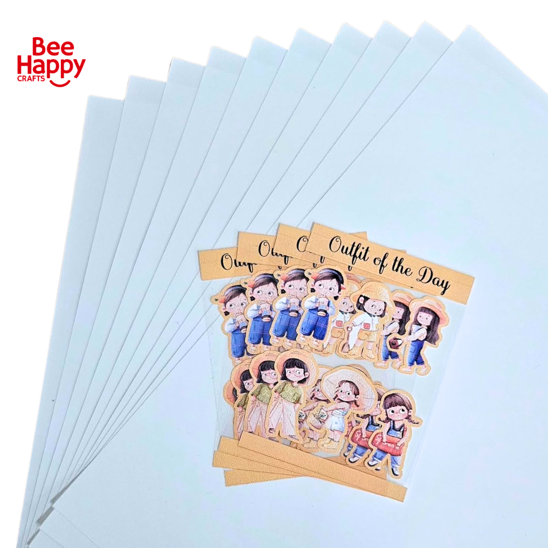 Waterproof Printable Vinyl Sticker A4 (Itech & Bee Happy)