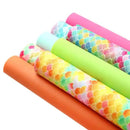 Bee Happy Faux Leather Sheets - Glitter Mermaid Scale 8pcs