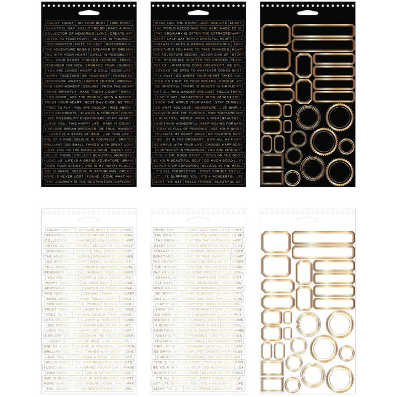 Idea-Ology Spiral Bound Sticker Book Metallic 4.5"X8.5"
