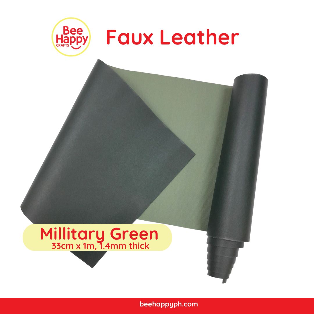 Bee Happy Thick Faux leather 33cm x 1m For Cricut, Silhouette, Sizzix and Brother