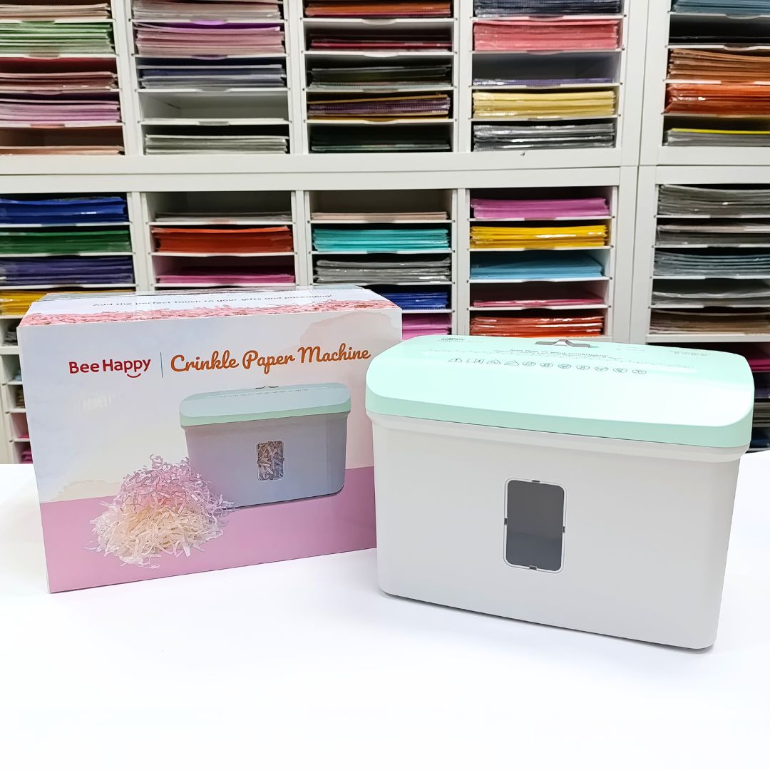 Bee Happy Crinkle Paper Shredder / Crimper Shredder