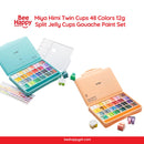 Miya Himi Twin Cups 48 Colors 12g Split Jelly Cups Gouache Paint Set