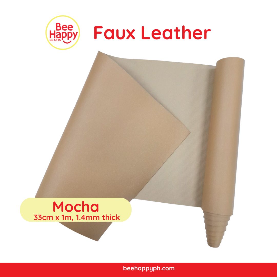 Bee Happy Thick Faux leather 33cm x 1m For Cricut, Silhouette, Sizzix and Brother