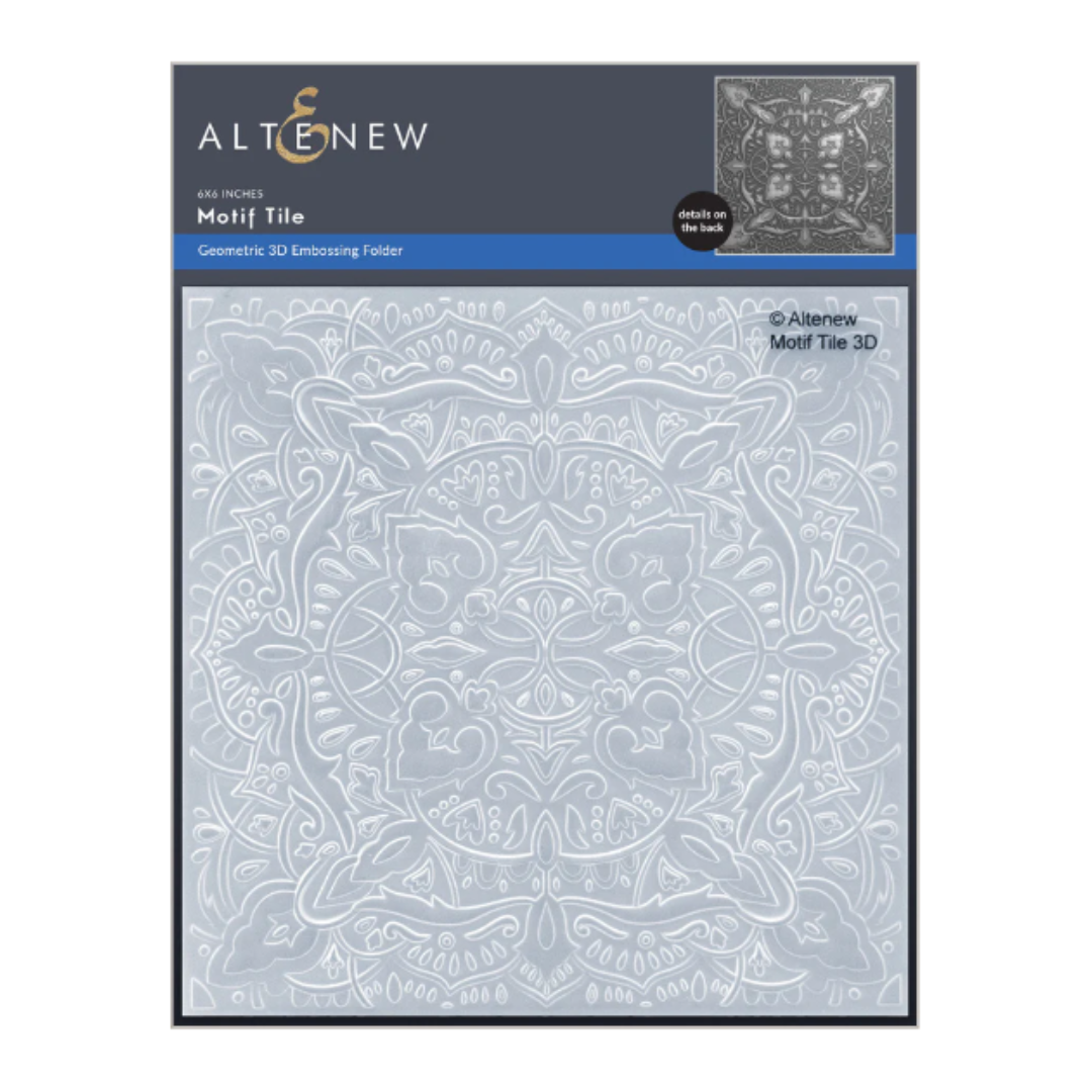 Motif Tile 3D Embossing Folder