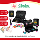 Ohuhu Kakaako Dual Nib Waterproof Acrylic Markers / Acrylic Pens 30 & 90 Colors Y30-80601-08, Y30-80601-60