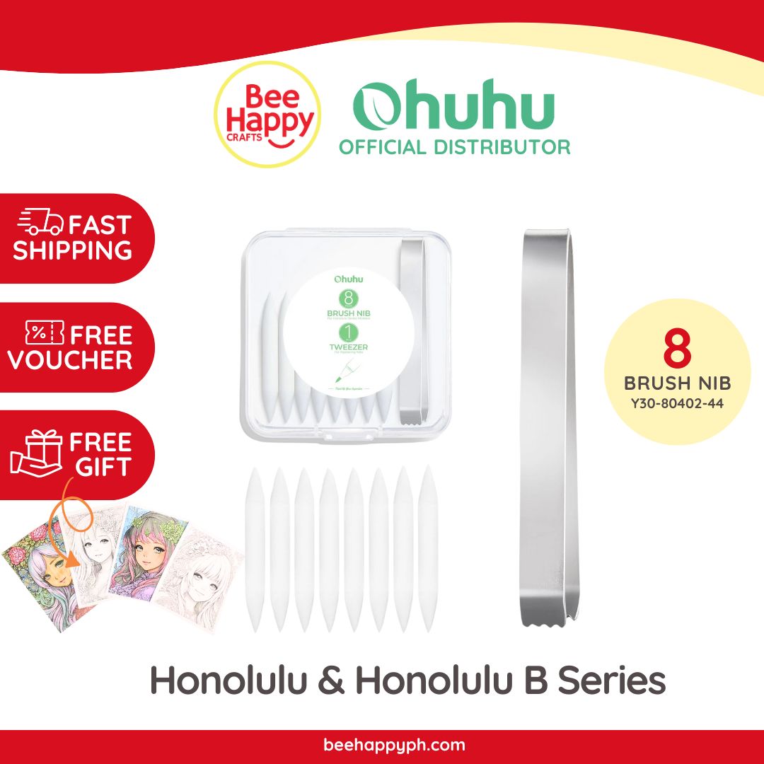Ohuhu 8ct Replacement Brush Nibs for Honolulu/Honolulu B Series Y30-80402-44