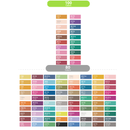 Ohuhu Oahu 100 Basic Colors Dual Tips Alcohol Art Markers Y30-80401-84