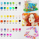 Ohuhu Markers Pens for Journaling 40 Colors Art Markers Dual Tips Extra Fine & Brush Pens Y30-80601-06