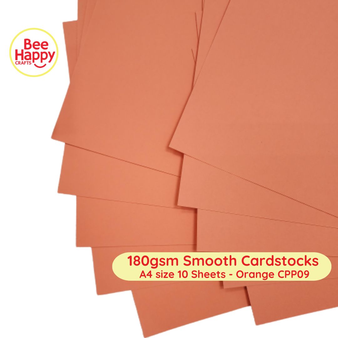 Bee Happy 180gsm Smooth Cardstocks 10 Sheets