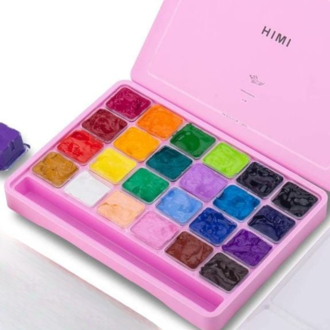 MIYA HIMI Gouache Paint Set Jelly Cup 24 Colors