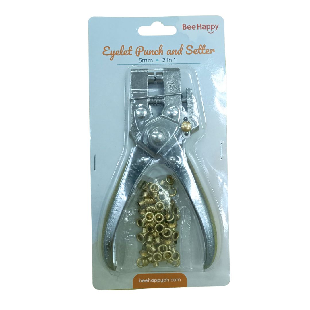 Bee Happy 5mm Eyelet Punch and Setter (2-in-1)