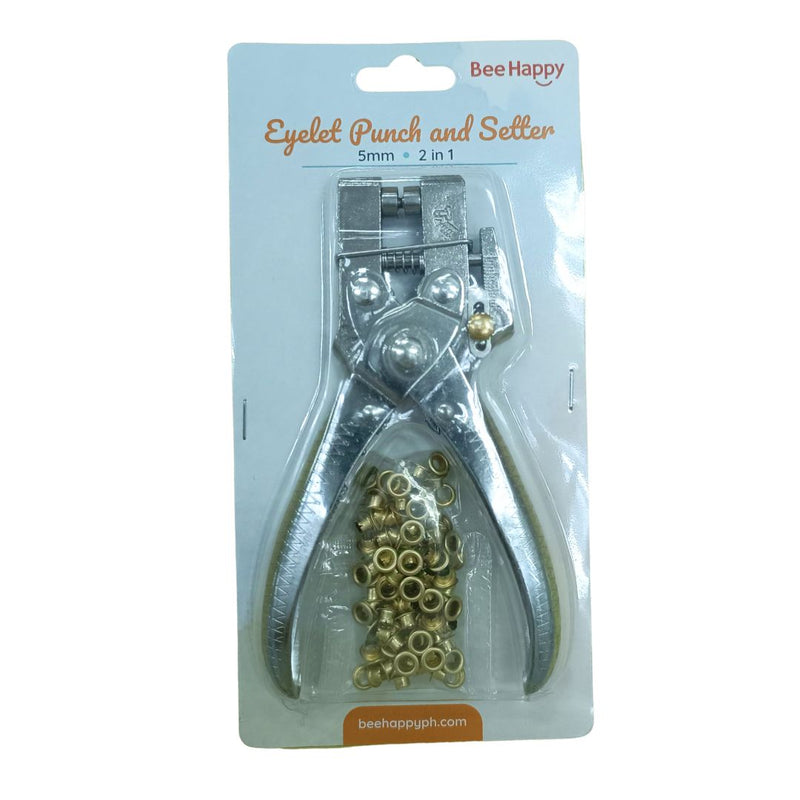 Bee Happy 5mm Eyelet Punch and Setter (2-in-1)