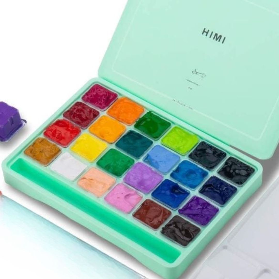 MIYA HIMI Gouache Paint Set Jelly Cup 24 Colors