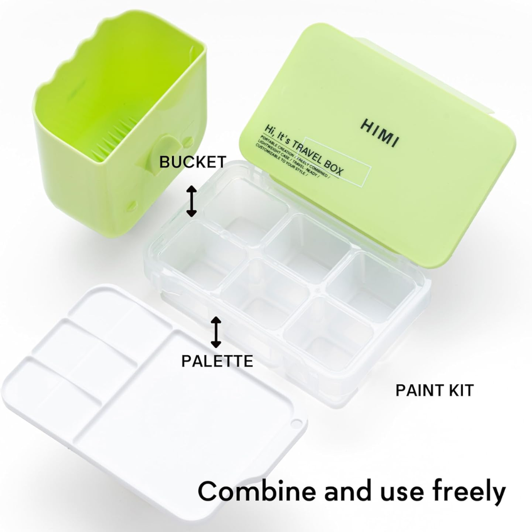Miya Himi Travel Box Gouache Set – Holds up to 12 Colors