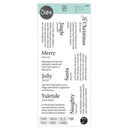 Sizzix Clear Stamps Set 7PK - Festive Dictionary Definitions