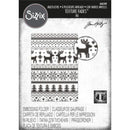 Sizzix Multi-Level Texture Fades Embossing Folder - Holiday Knit by Tim Holtz